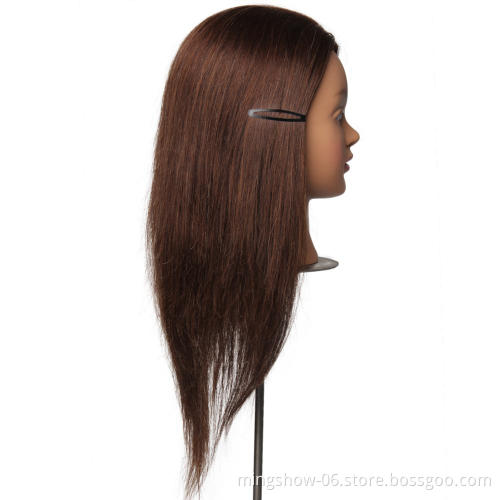 Free shipping 100% real hair female mannequin head human hair
